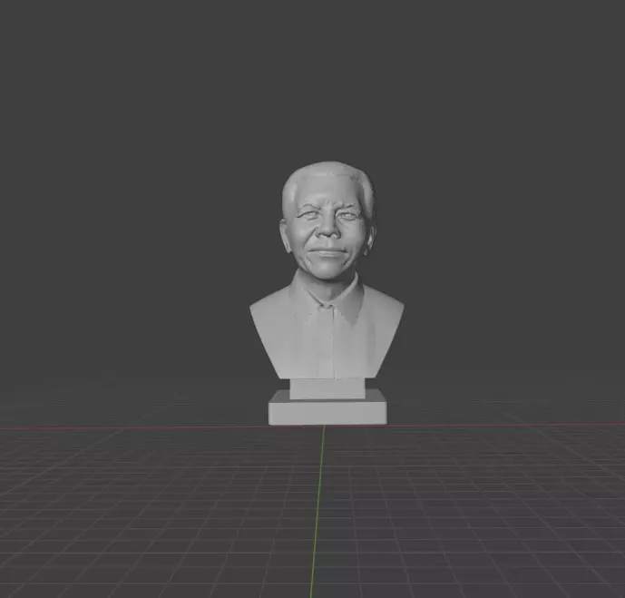 Nelson Mandela 3D print model_0