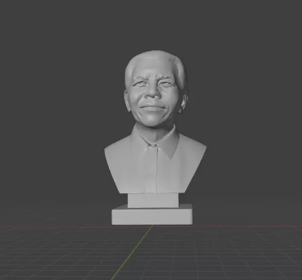 Nelson Mandela 3D print model_1