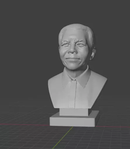 Nelson Mandela 3D print model_2