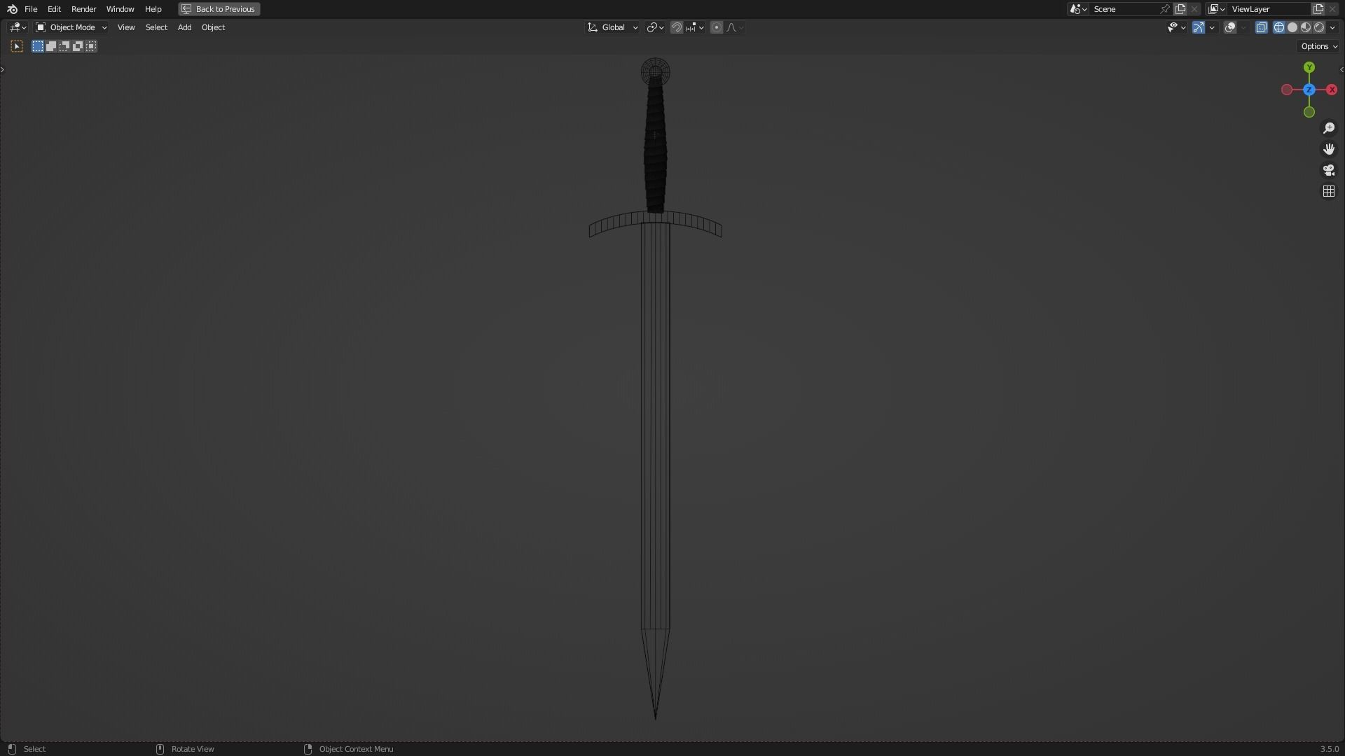 Melee Weapons Pack - Volume 1 Low-poly 3D model_49