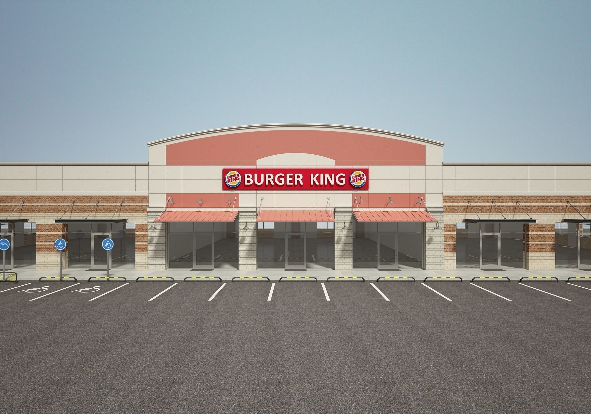 Retail Store Building 3D model_5