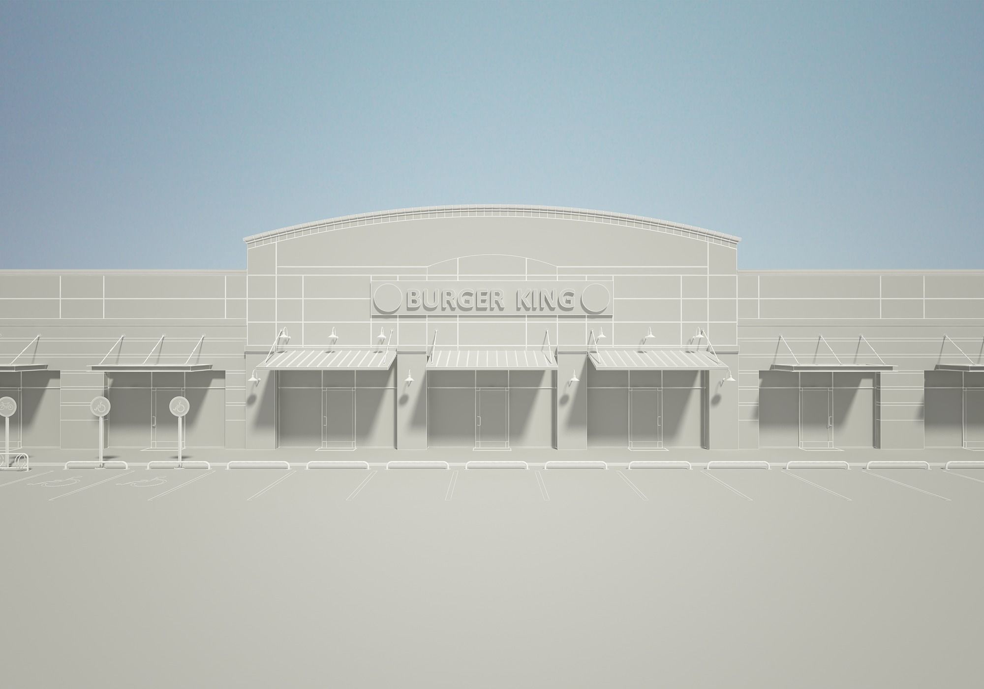 Retail Store Building 3D model_13