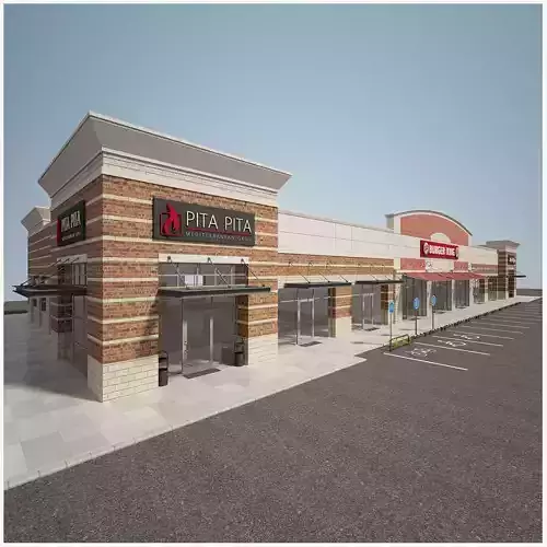 Retail Store Building 3D model