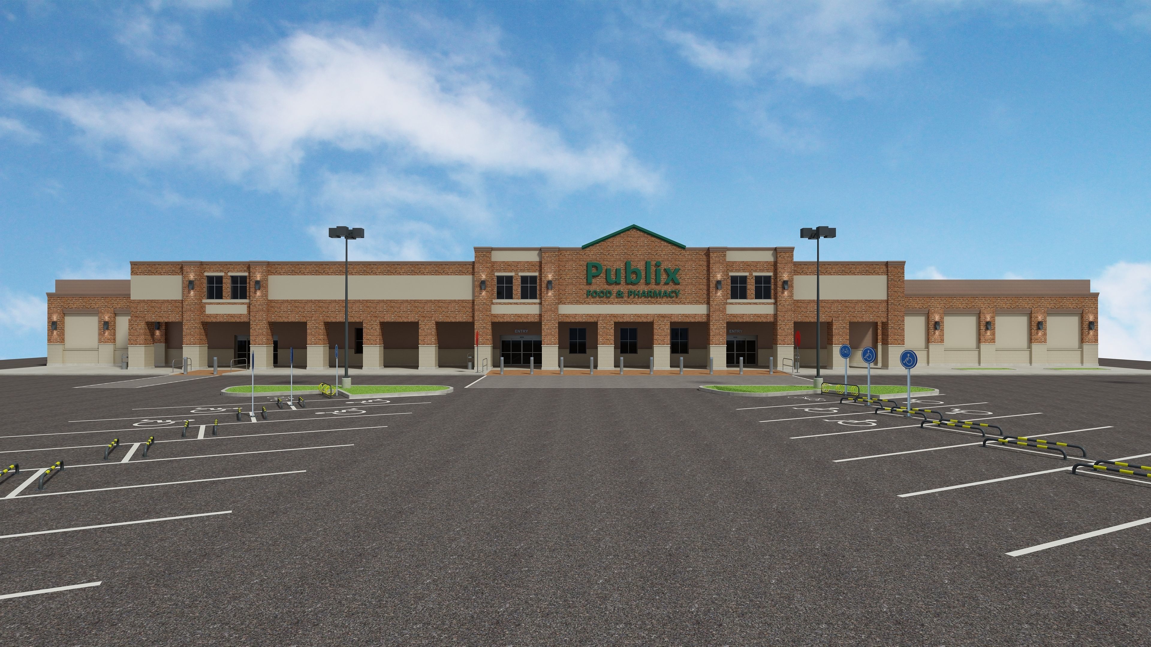 Retail Store Building 3D model_5