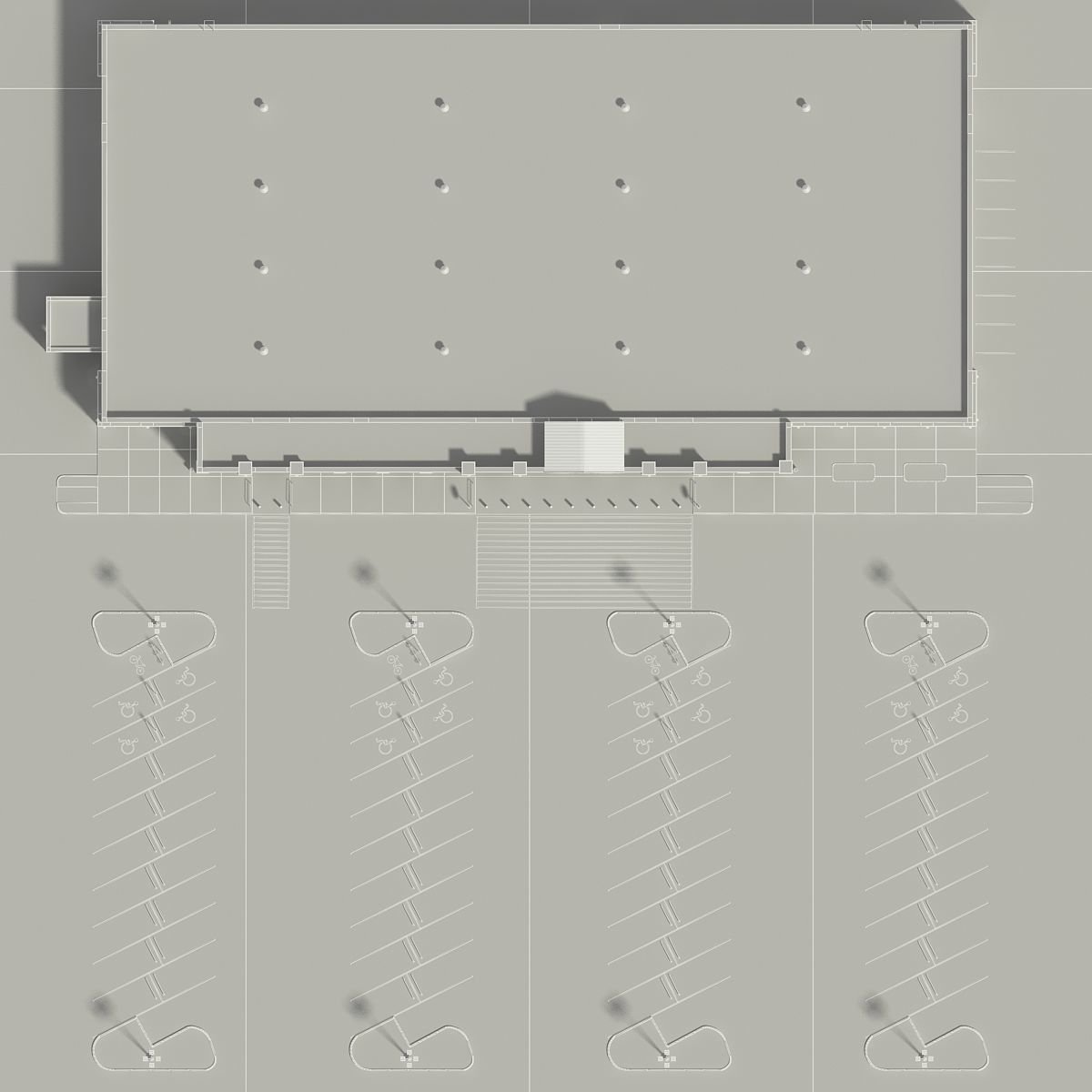 Retail Store Building 3D model_20