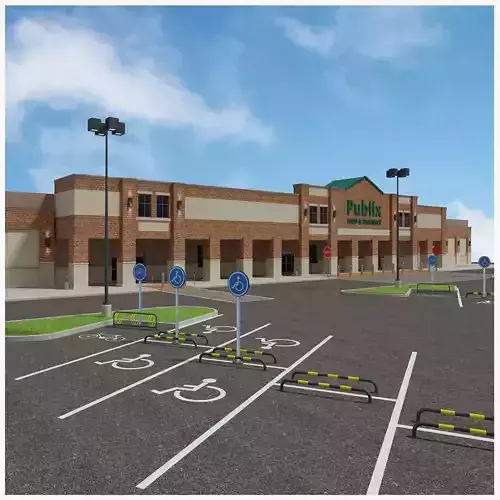 Retail Store Building 3D model