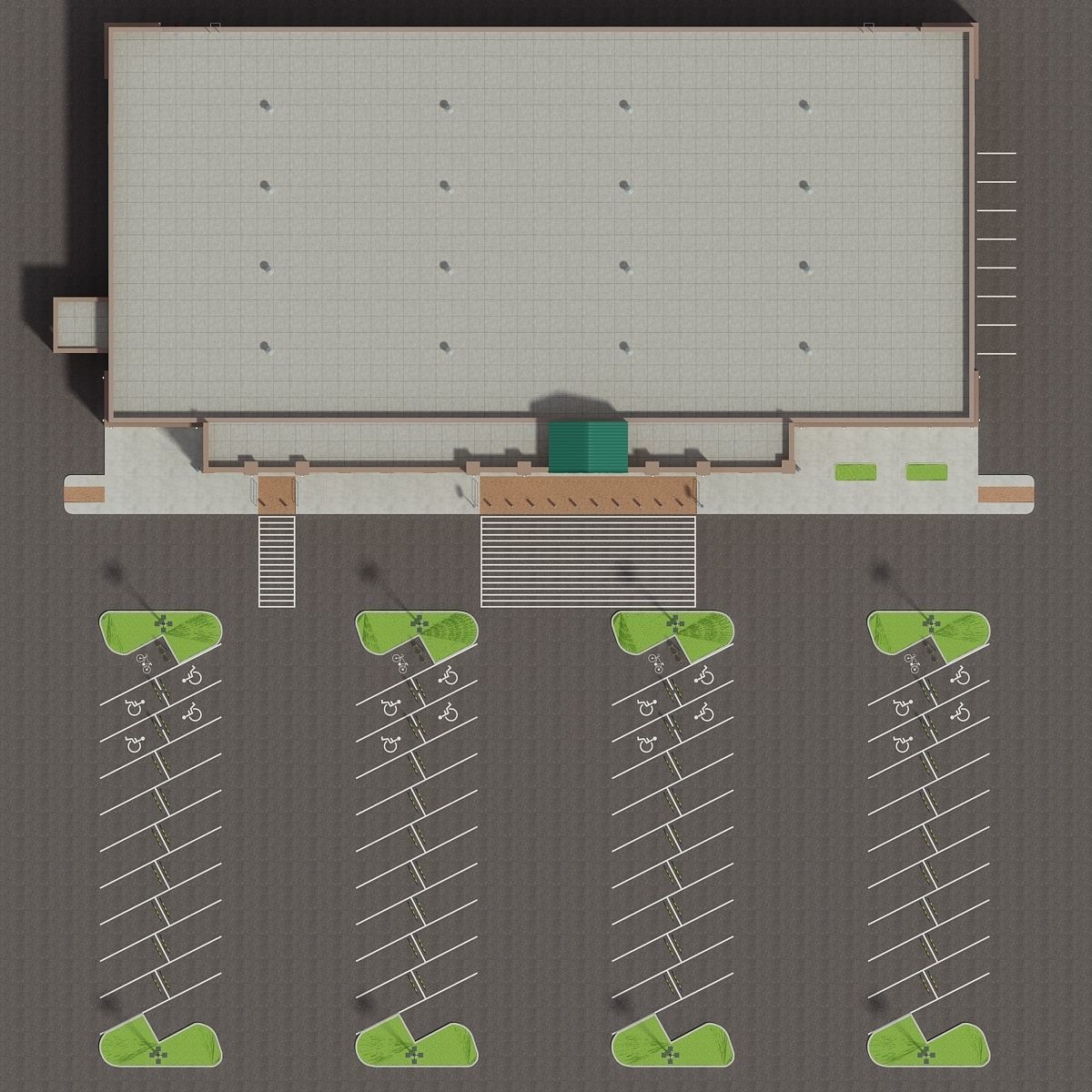 Retail Store Building 3D model_11