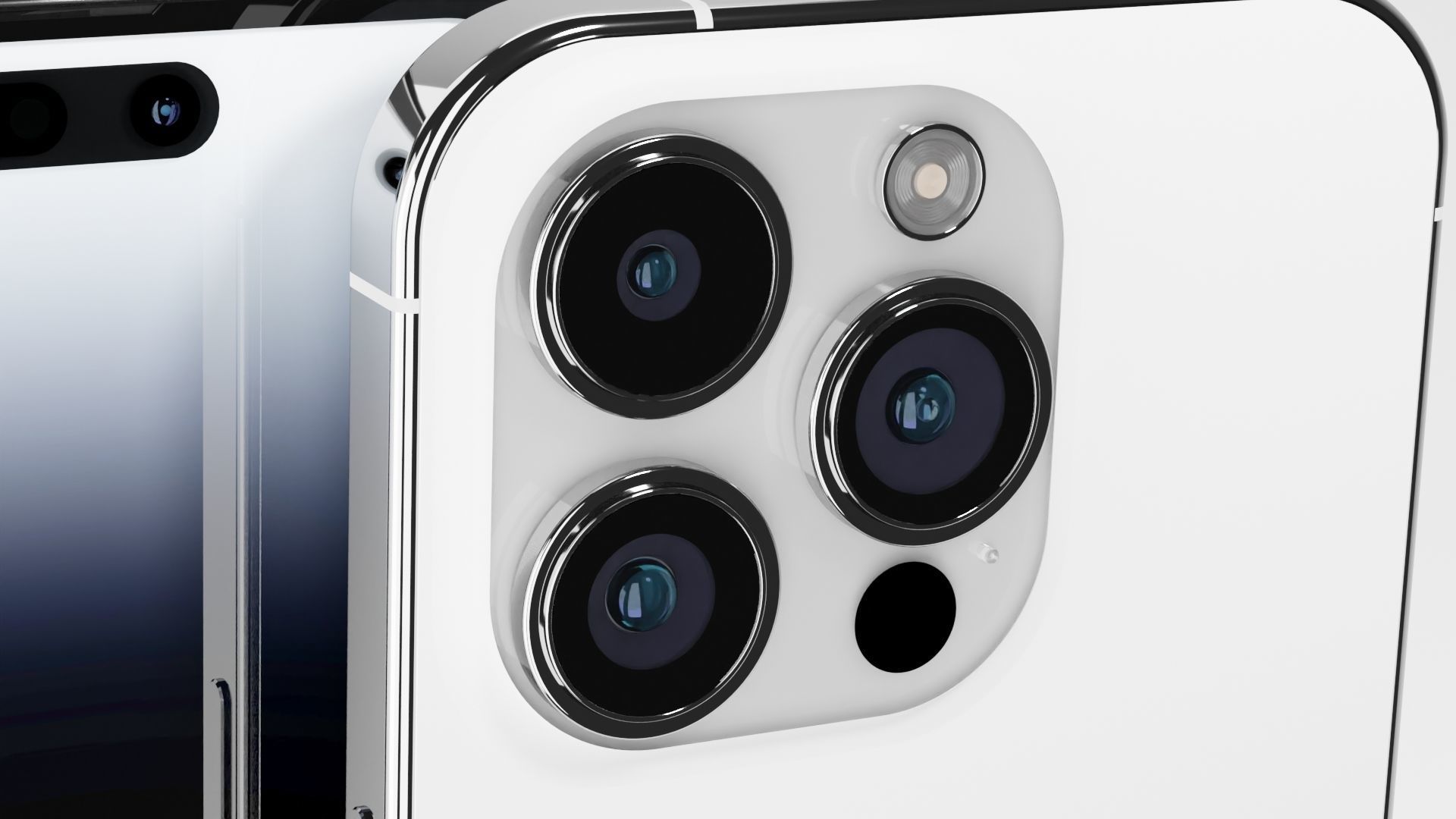 Iphone 14 Pro Max Silver 3D model_12