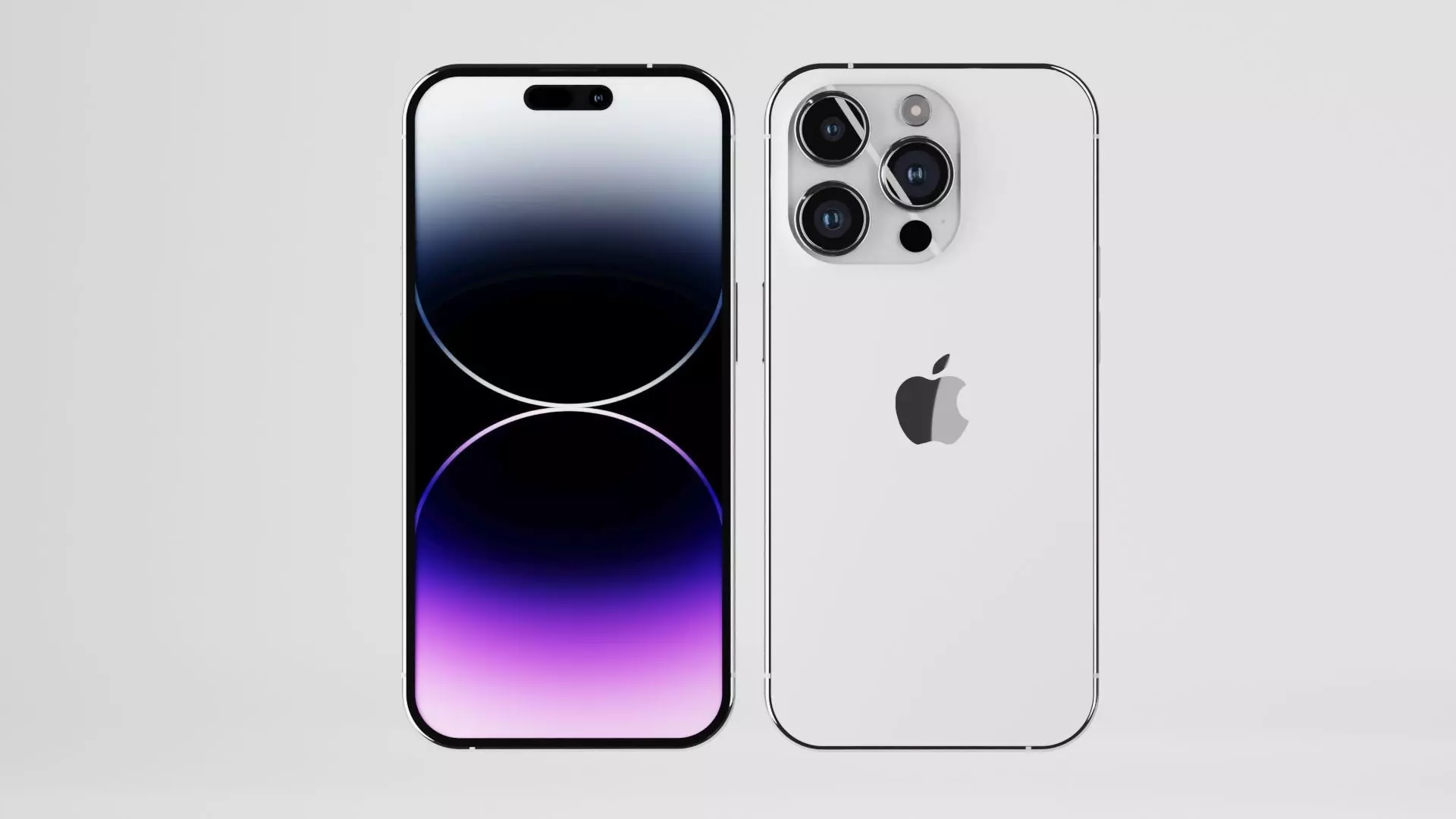 Iphone 14 Pro Max Silver 3D model_0