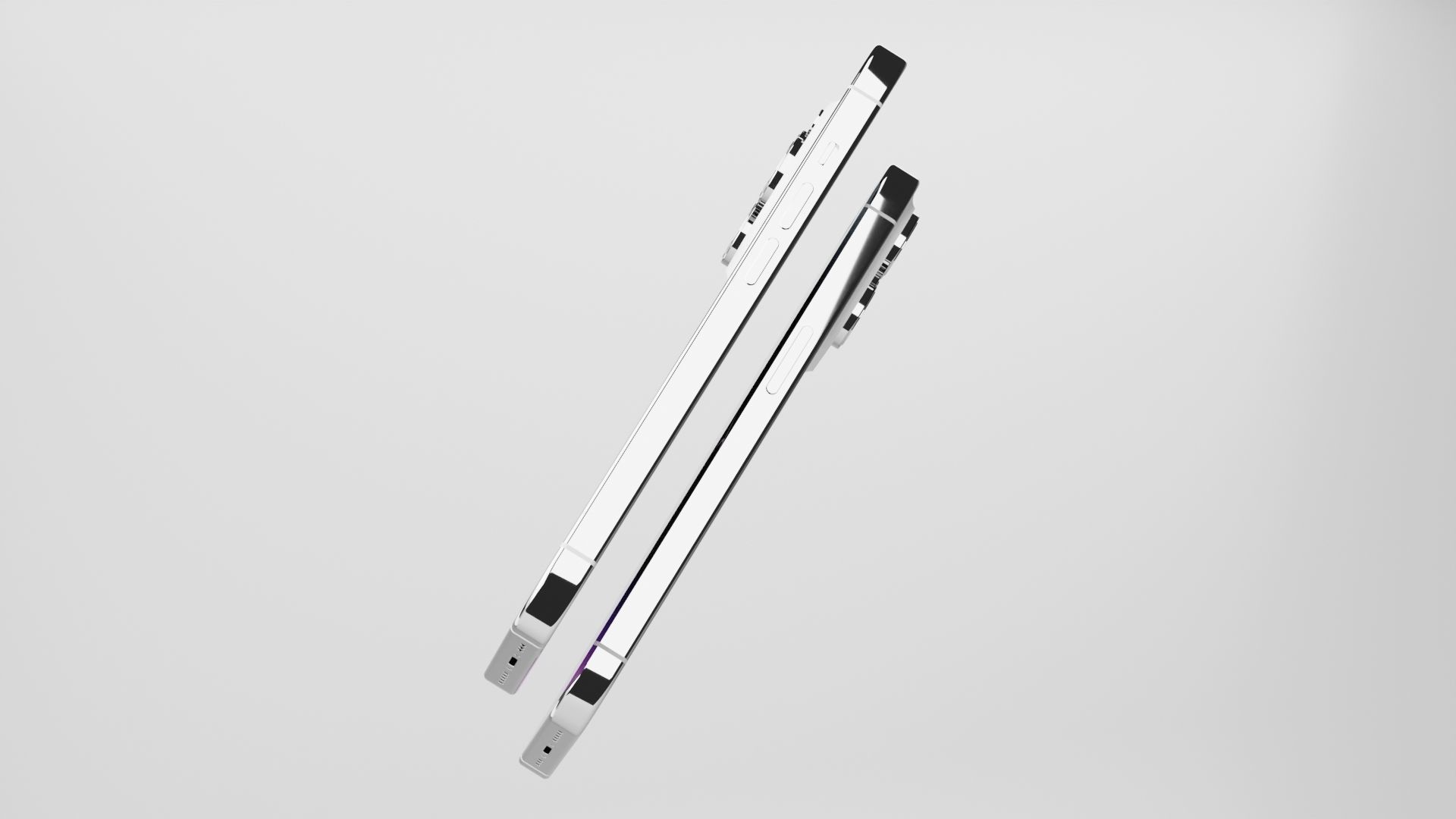 Iphone 14 Pro Max Silver 3D model_7