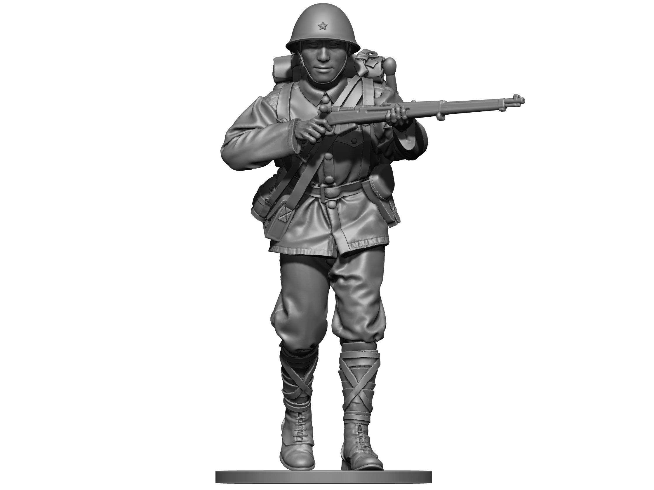 Japan soldier ww2 2 3D print model_1