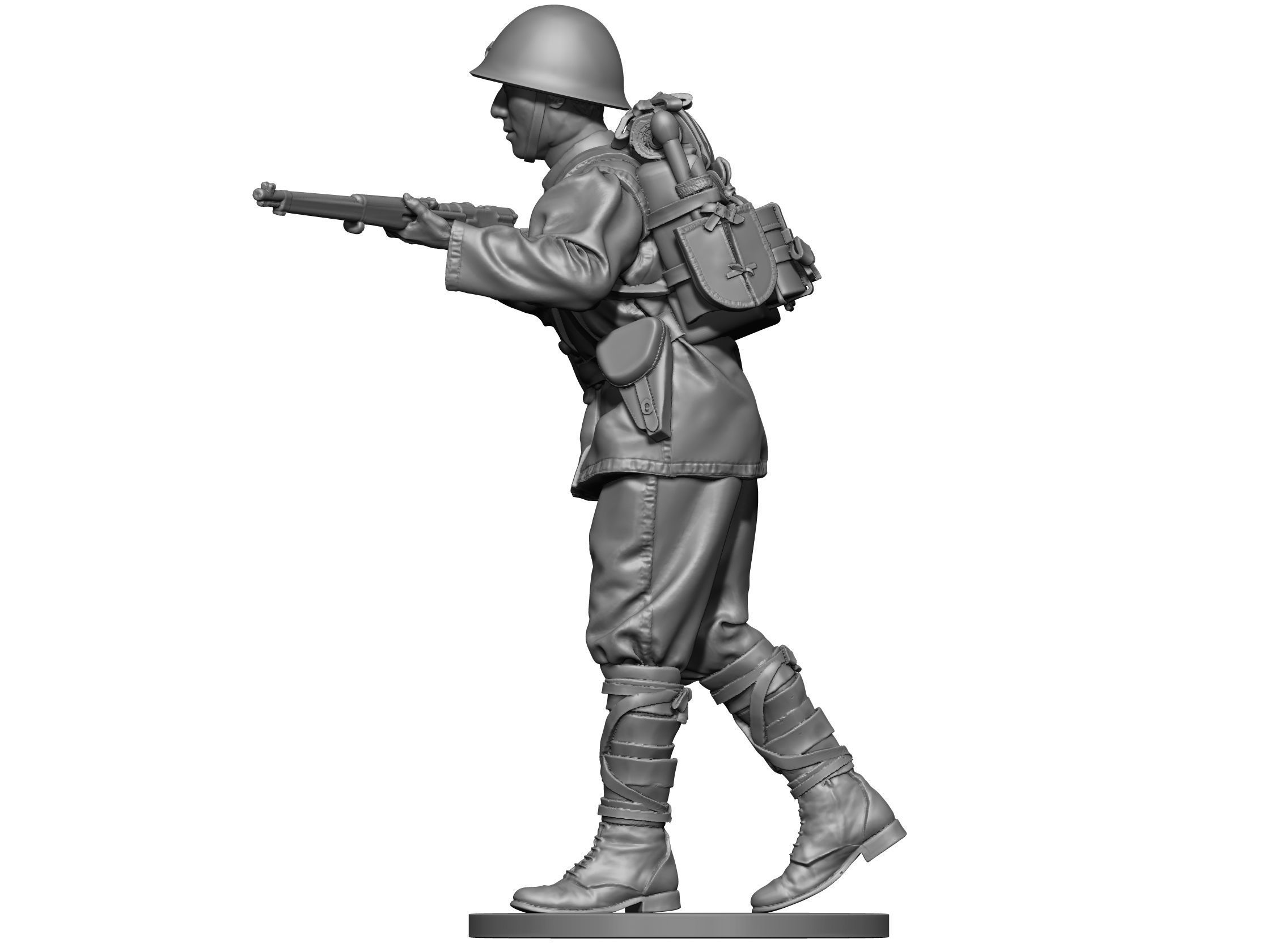 Japan soldier ww2 2 3D print model_3