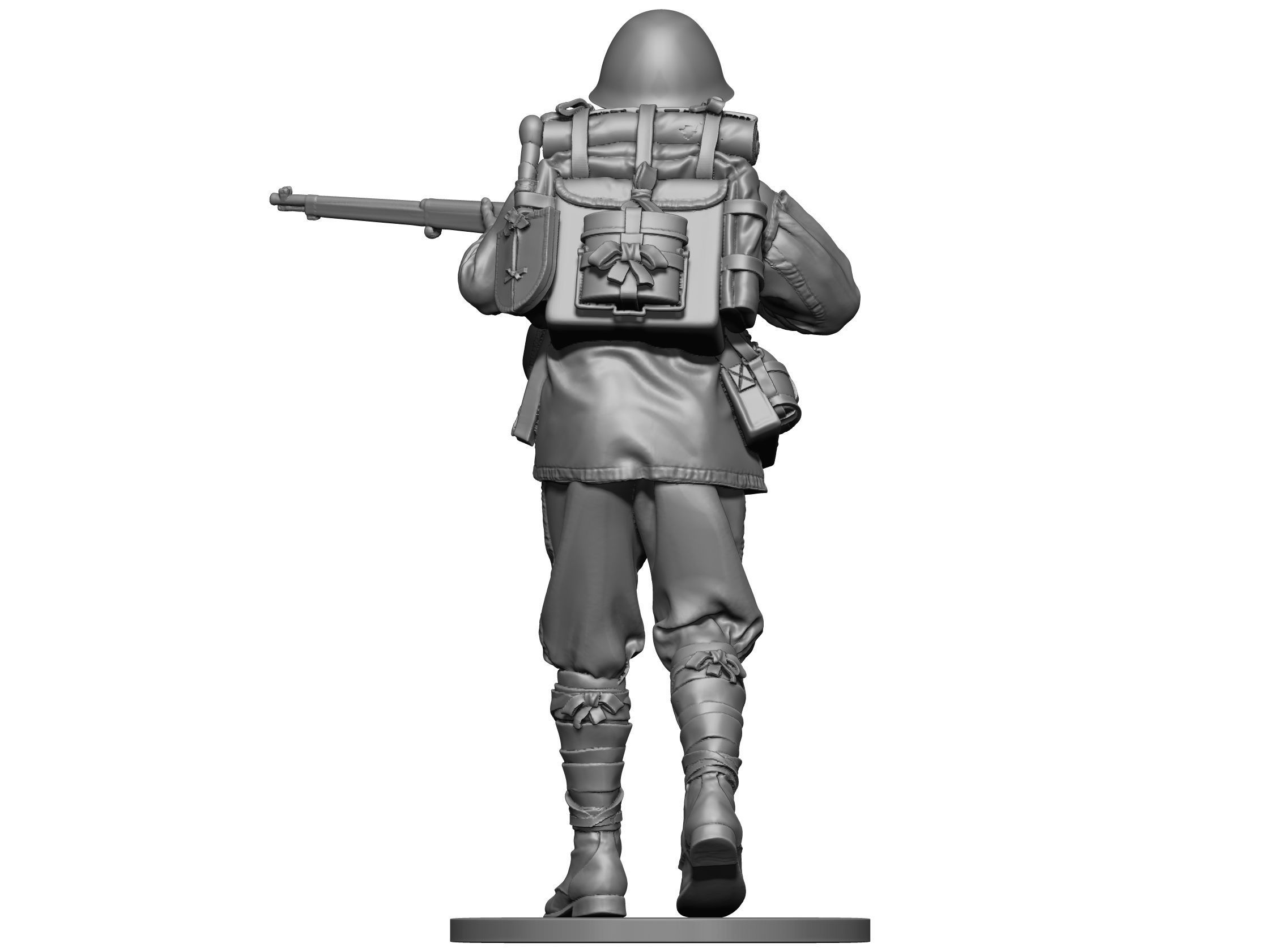 Japan soldier ww2 2 3D print model_4