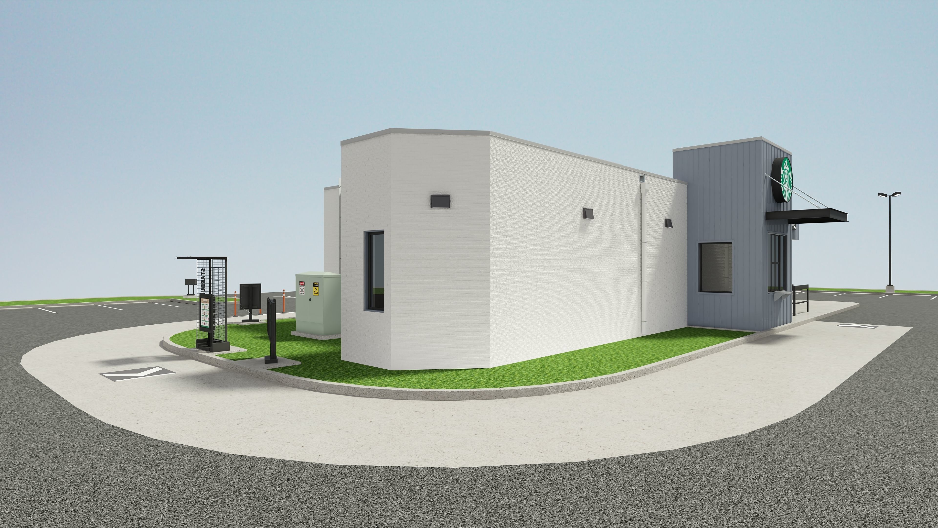 Starbucks Coffee Store 3D model_5