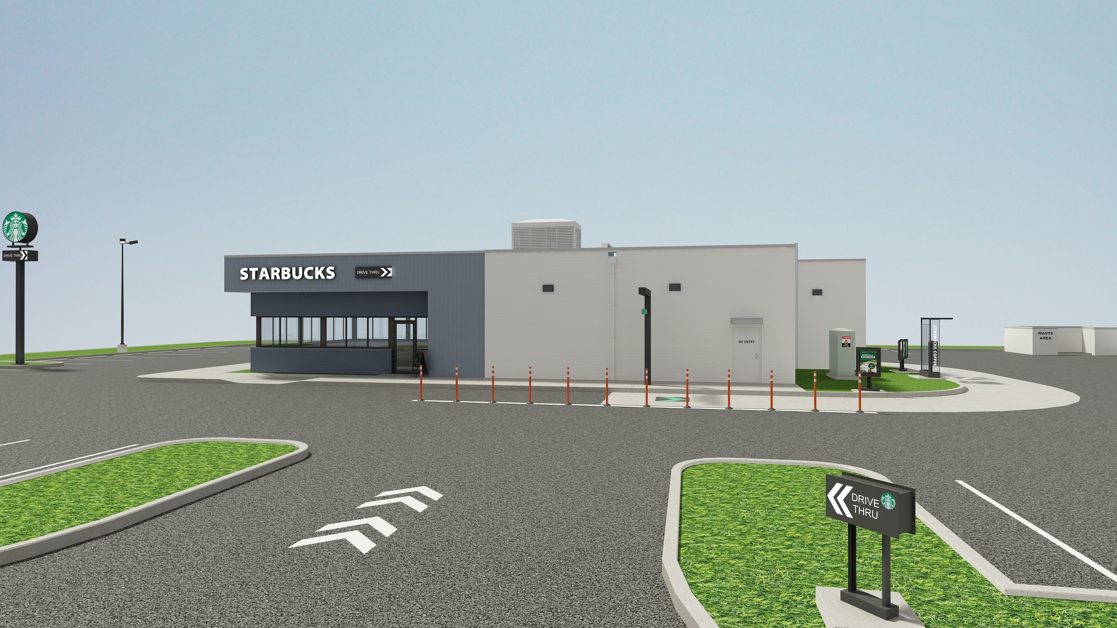 Starbucks Coffee Store 3D model_8