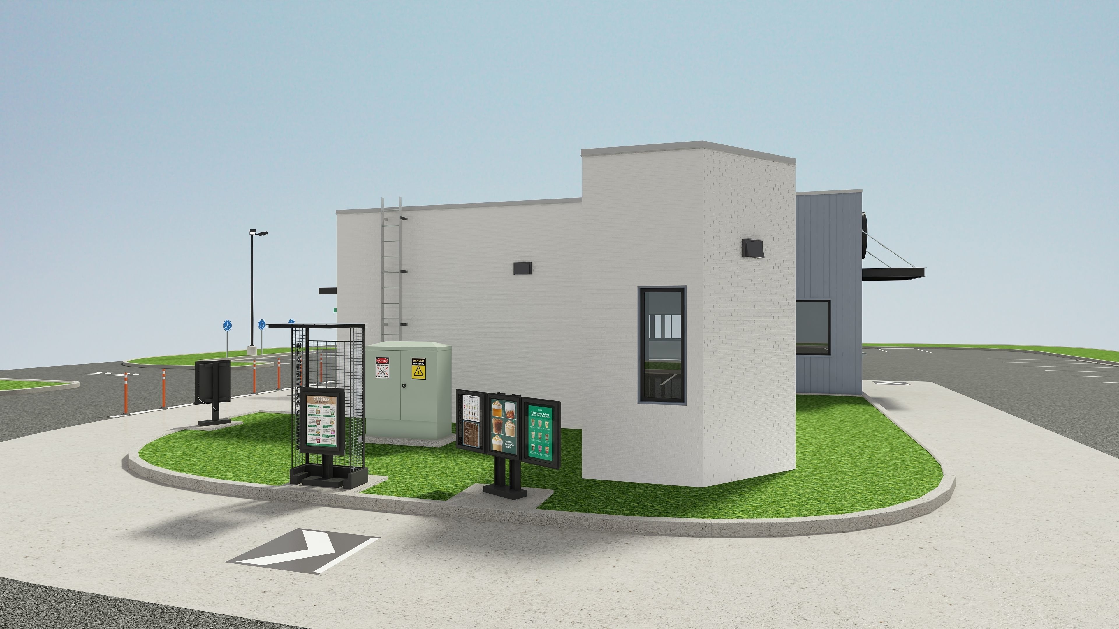 Starbucks Coffee Store 3D model_9