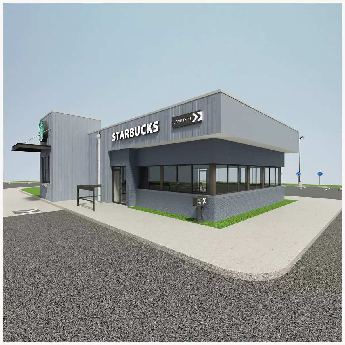 Starbucks Coffee Store 3D model_0