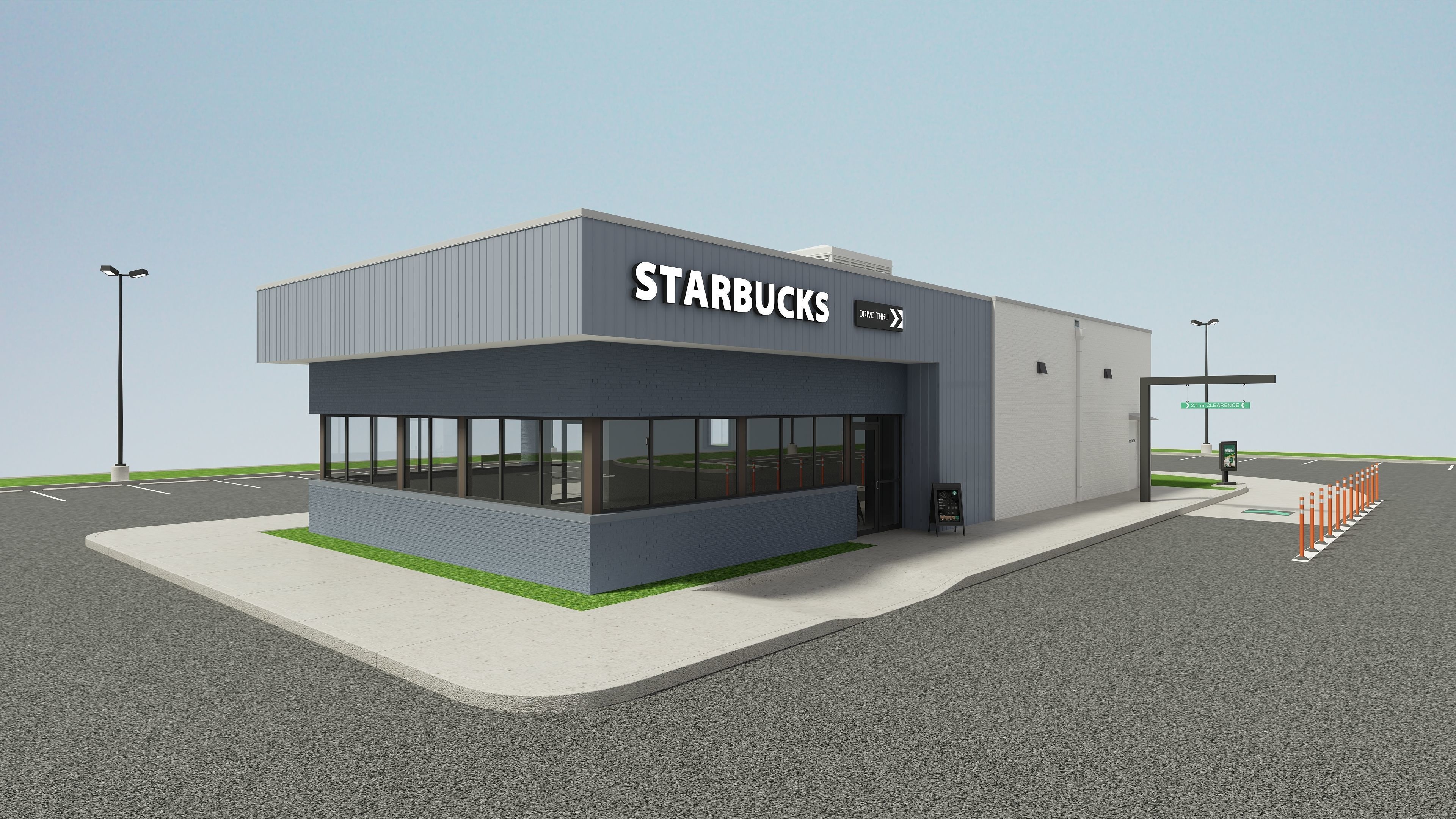 Starbucks Coffee Store 3D model_3
