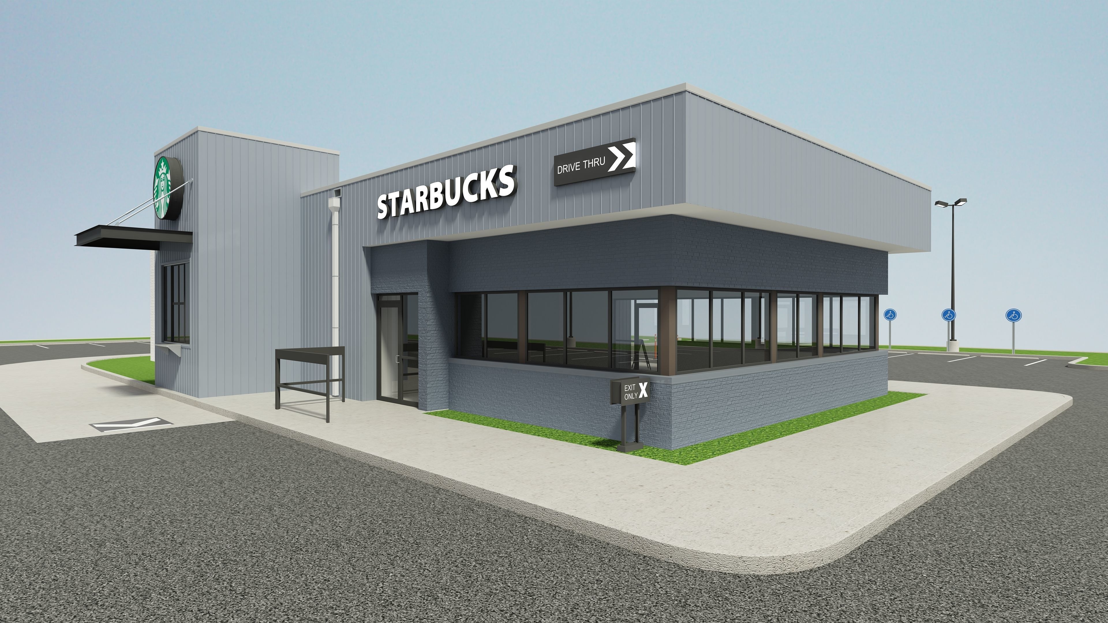 Starbucks Coffee Store 3D model_1