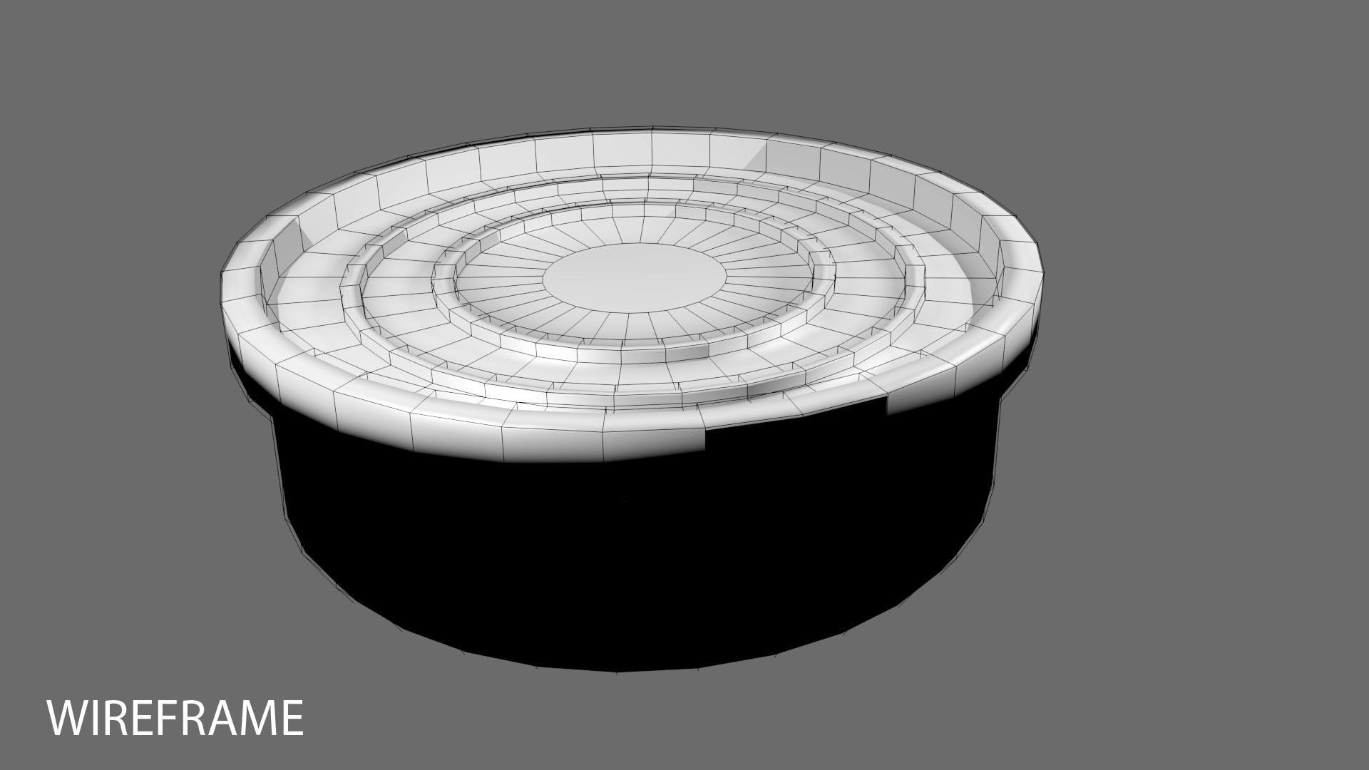 Can - Flatten Short 3D model_3