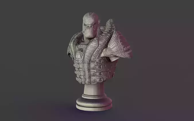 ONE10 General Raam Bust - Gear of Wars 3D print model