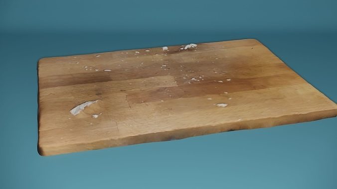 Dirty Cutting Board  Low-poly 3D model 7