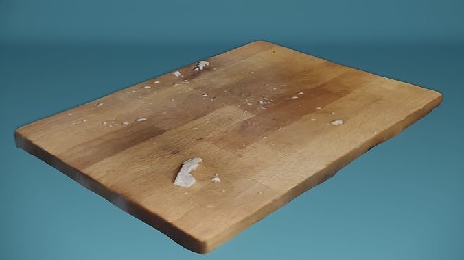 Dirty Cutting Board  Low-poly 3D model 6