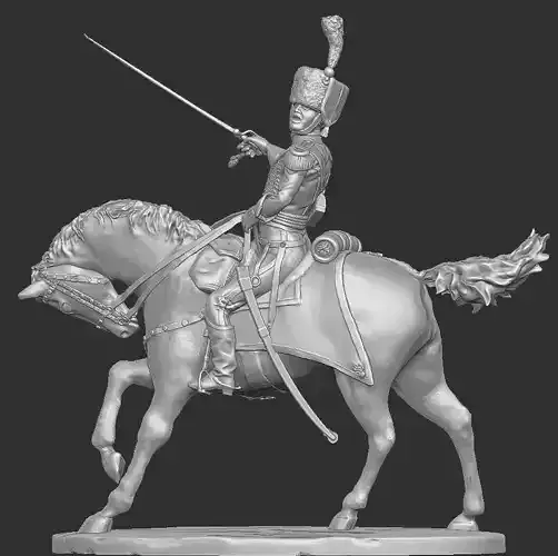 Officer of an Elite company 1805-6 3D print model