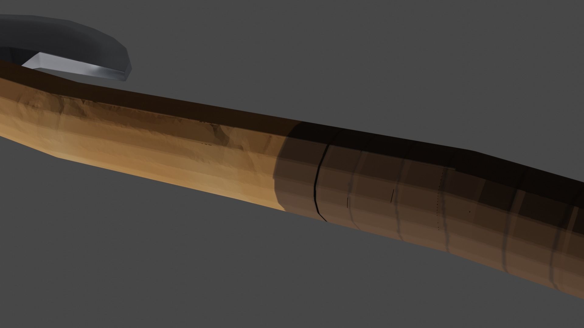 Double-Sided War Axe Low-poly 3D model_3