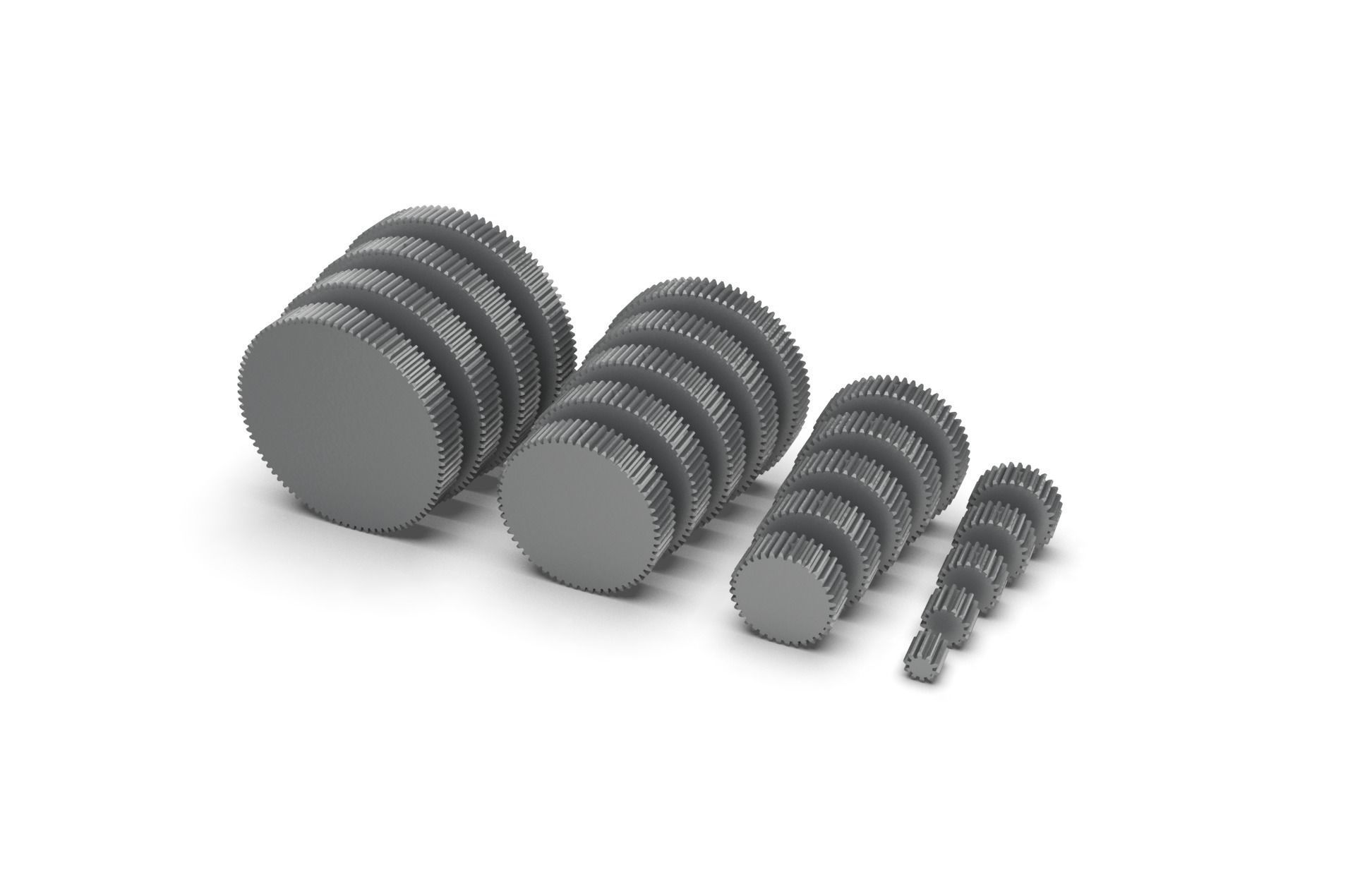 Spur Gear Set 3D print model_26