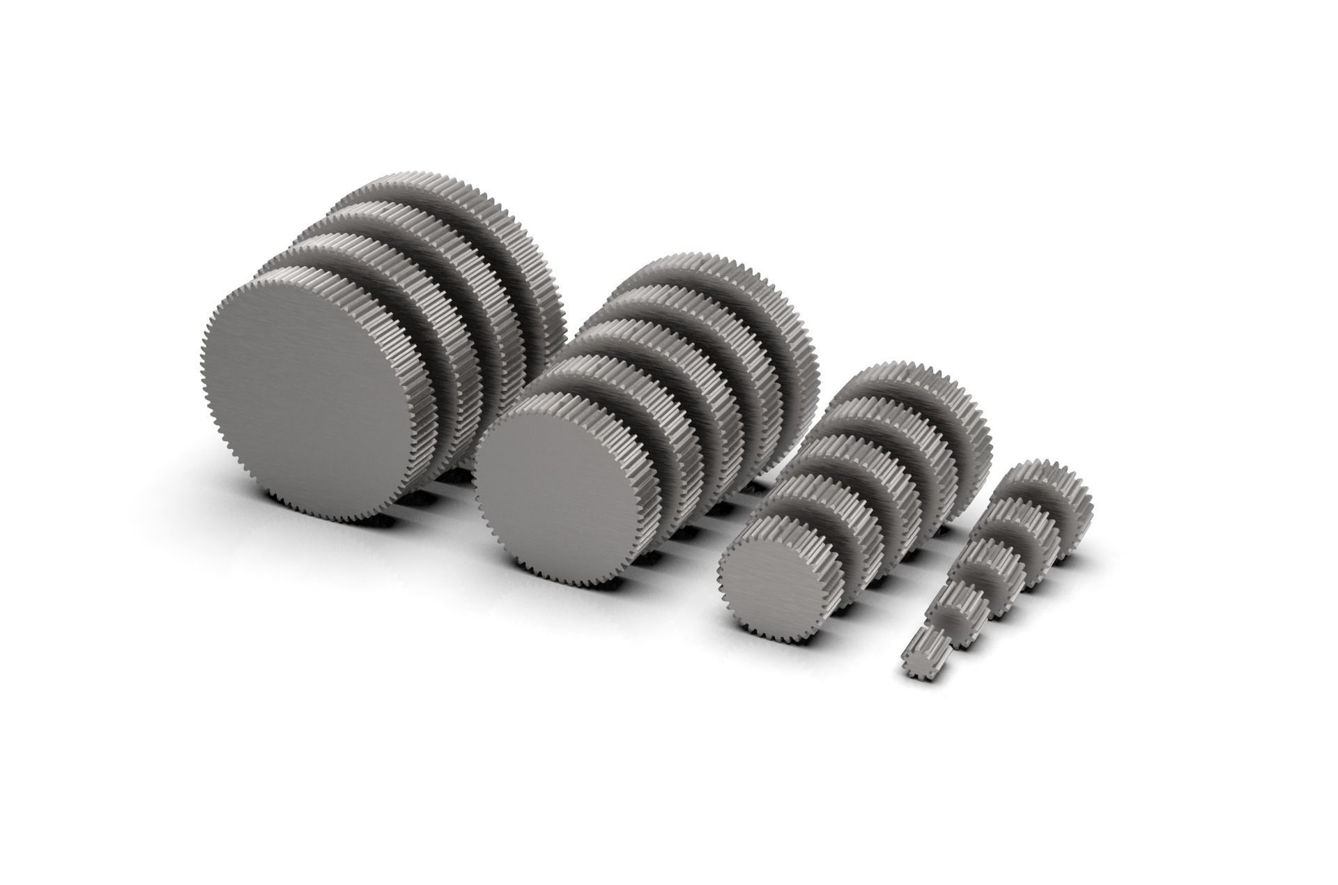 Spur Gear Set 3D print model_29