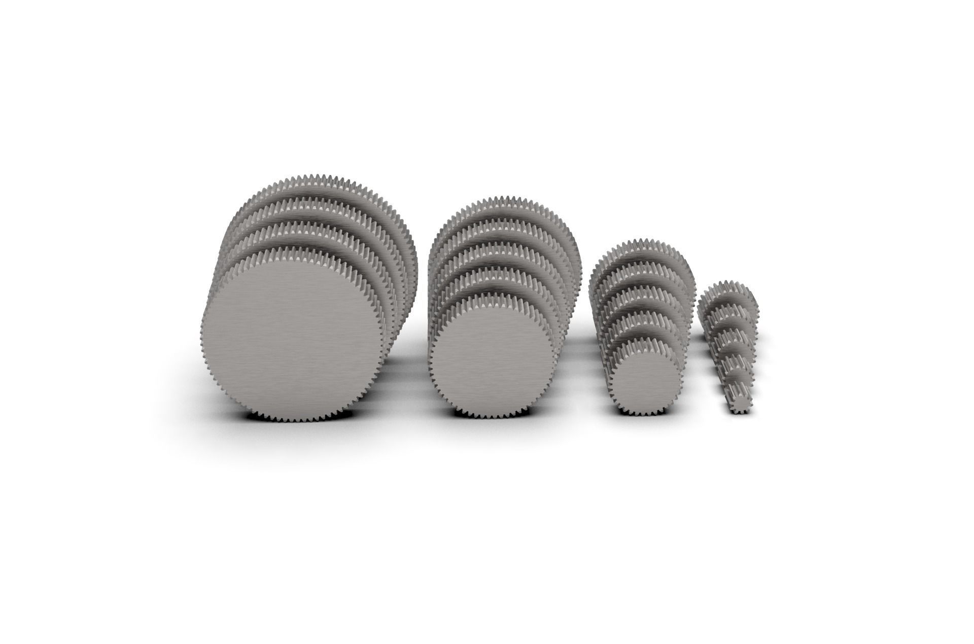 Spur Gear Set 3D print model_16