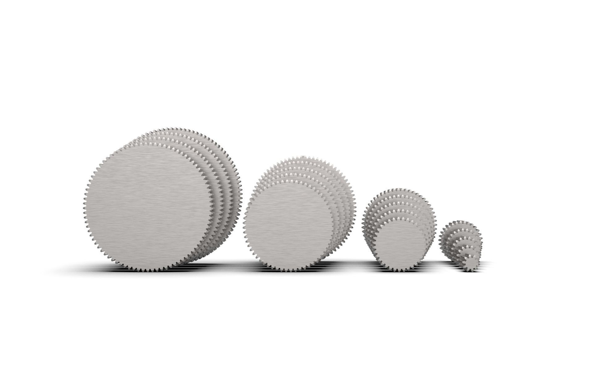 Spur Gear Set 3D print model_17