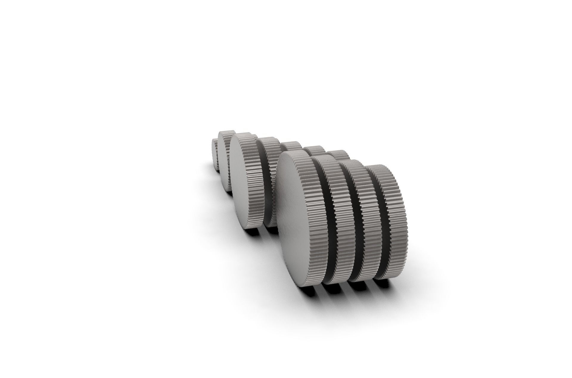 Spur Gear Set 3D print model_12