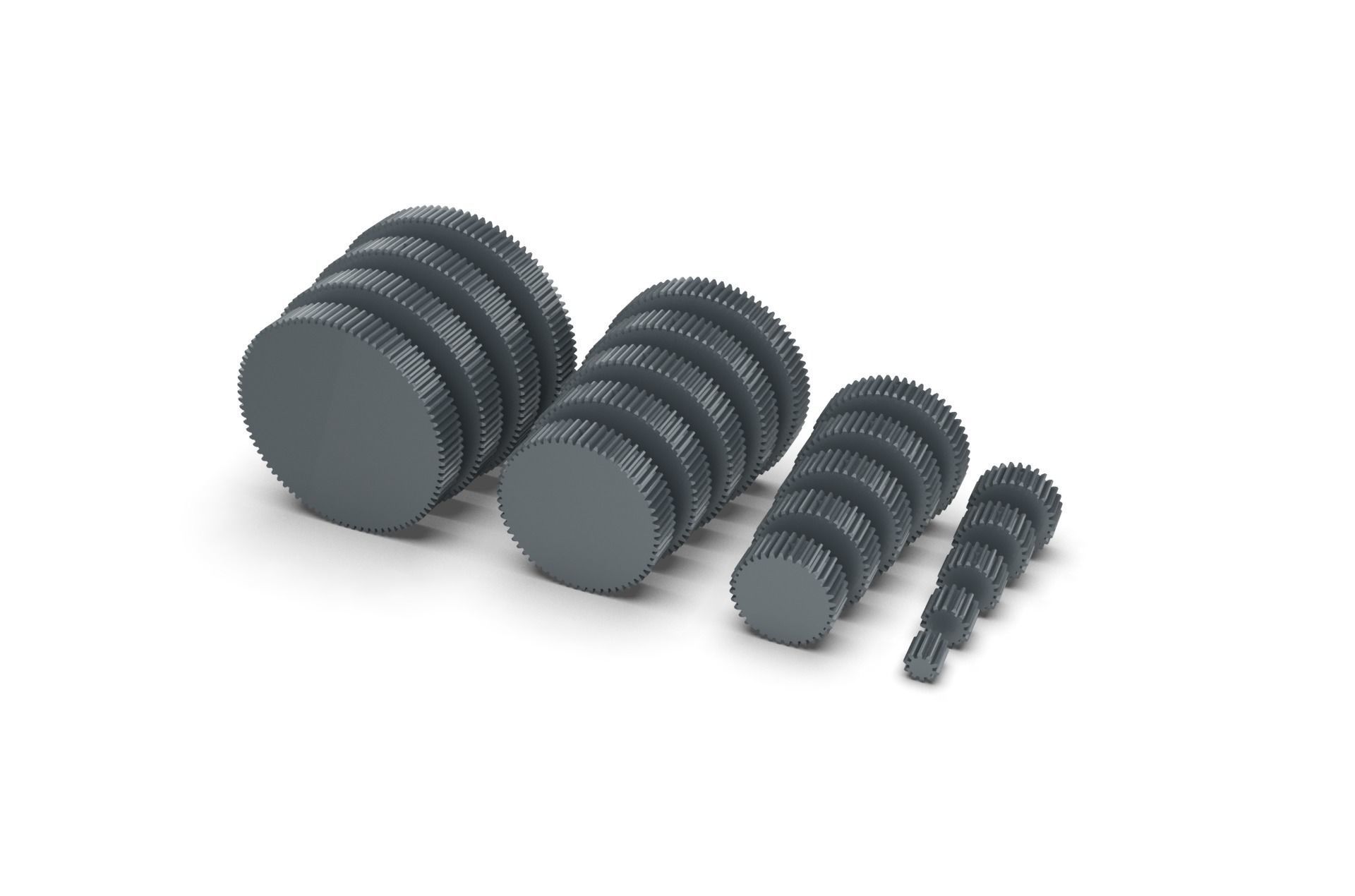 Spur Gear Set 3D print model_21