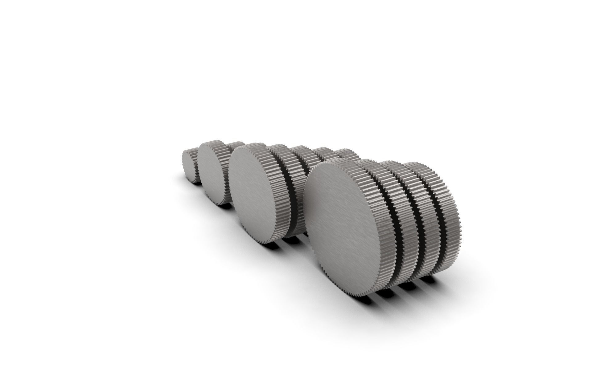 Spur Gear Set 3D print model_11