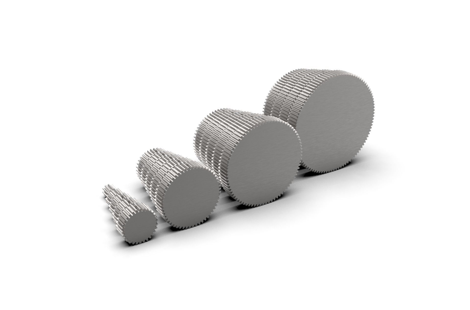 Spur Gear Set 3D print model_6