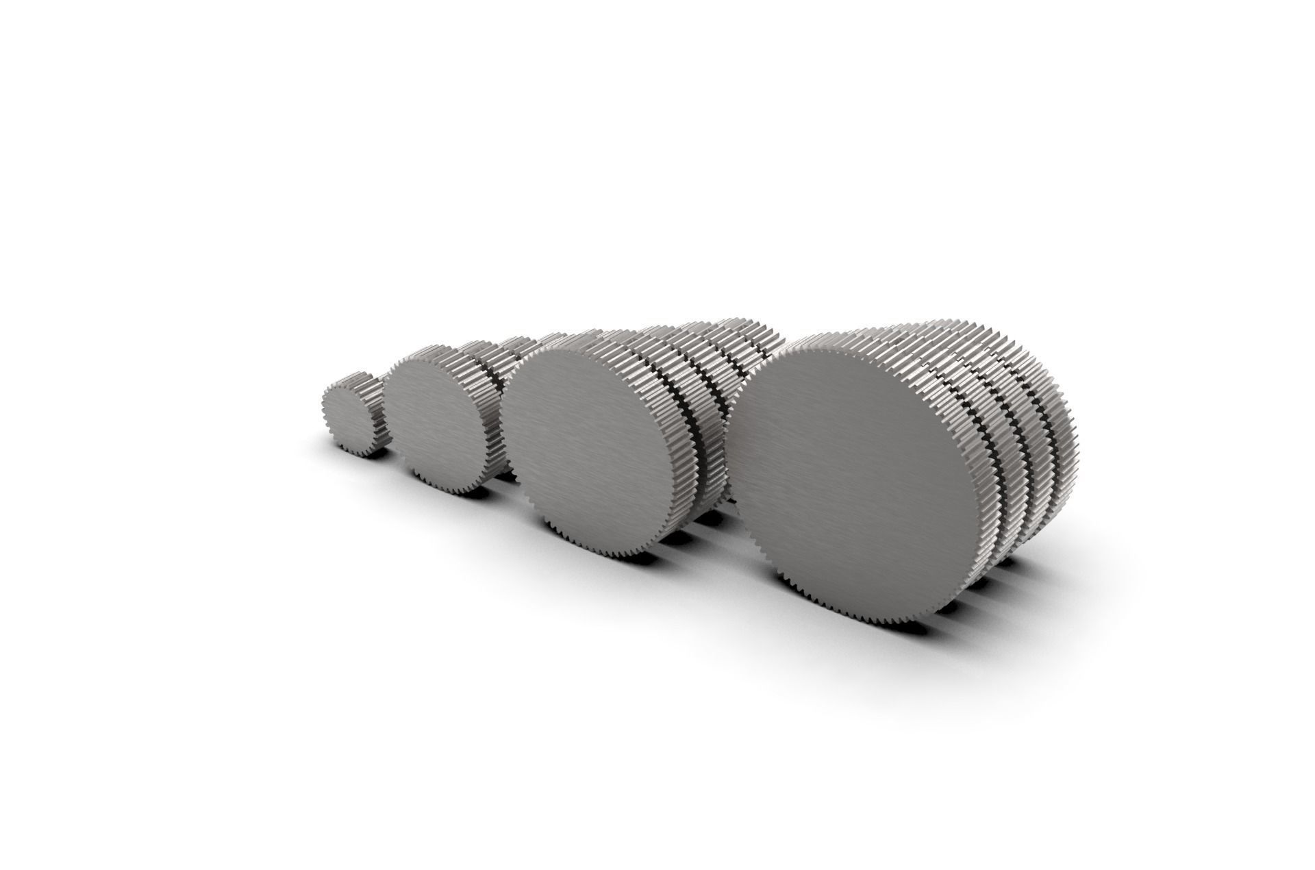 Spur Gear Set 3D print model_10