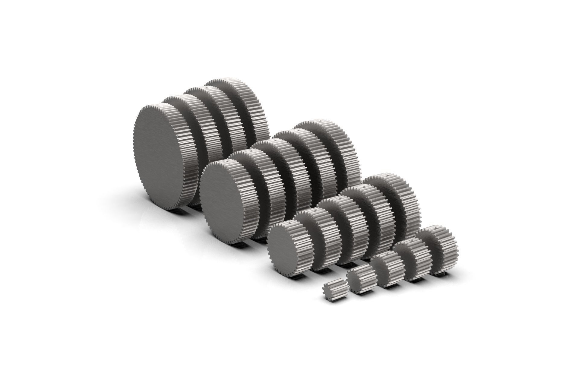 Spur Gear Set 3D print model_30