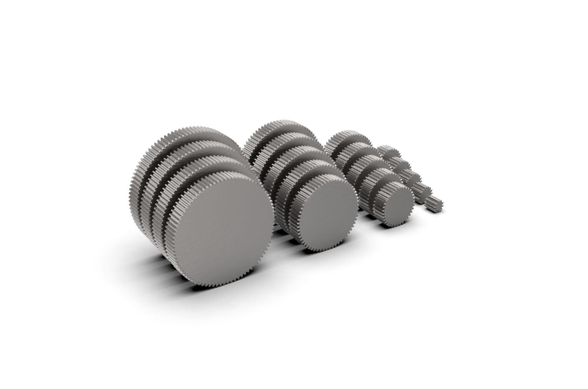 Spur Gear Set 3D print model_15