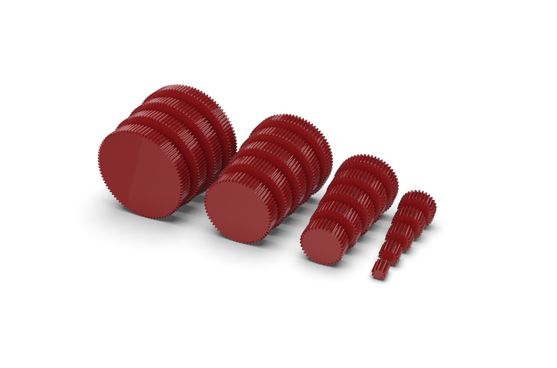 Spur Gear Set 3D print model_28