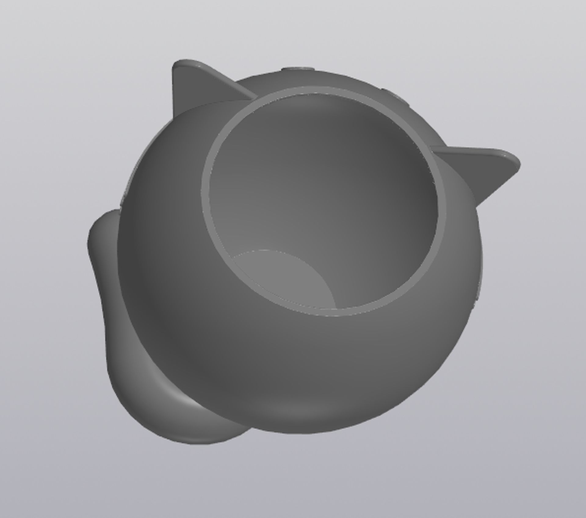 Crazy cat Planter Vase Holder for small things 3D print model_6