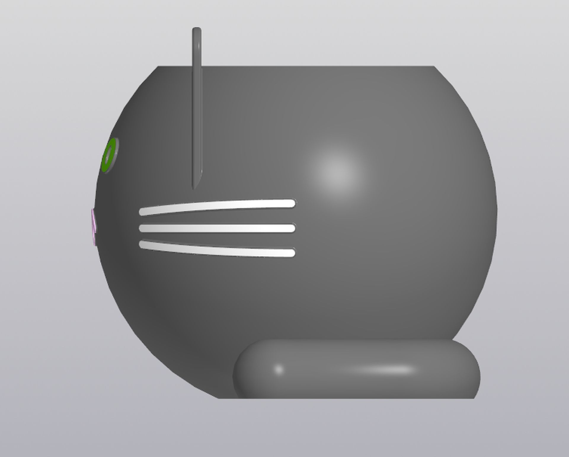 Crazy cat Planter Vase Holder for small things 3D print model_2