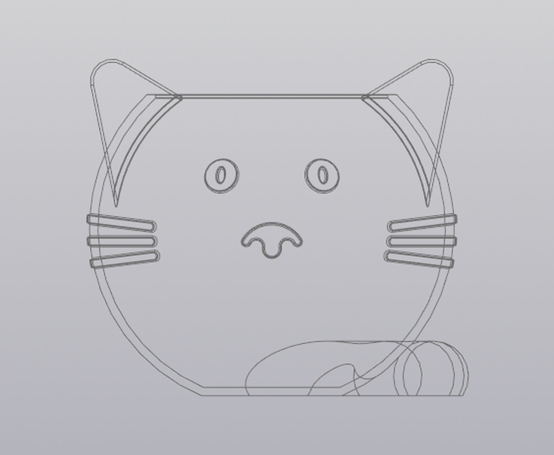 Crazy cat Planter Vase Holder for small things 3D print model_8