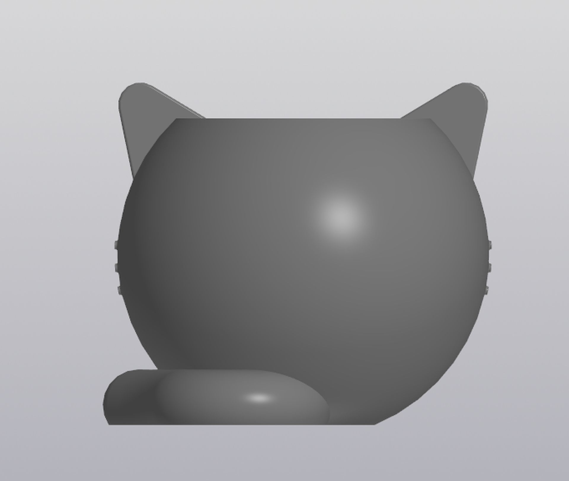 Crazy cat Planter Vase Holder for small things 3D print model_4