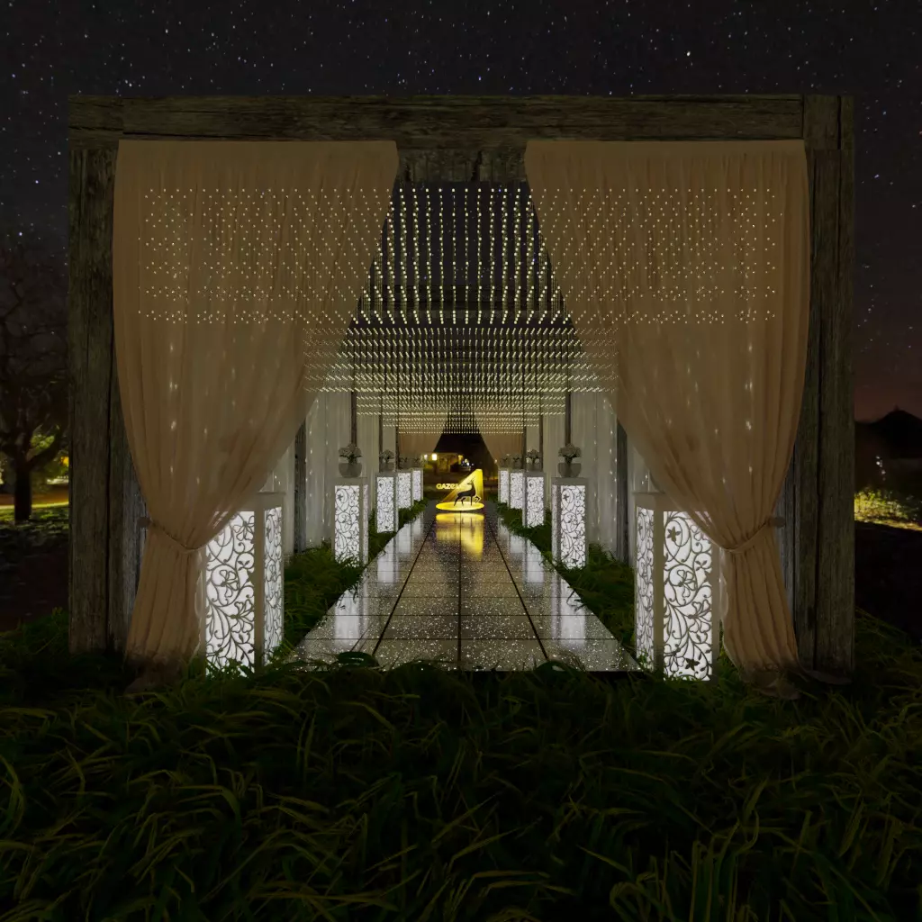Wedding Entrance 3D model_0