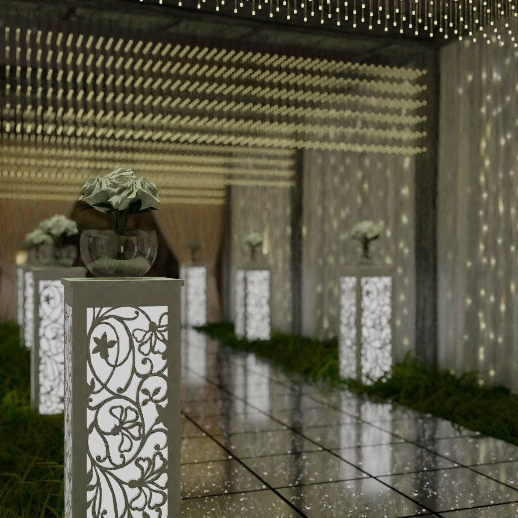 Wedding Entrance 3D model_1
