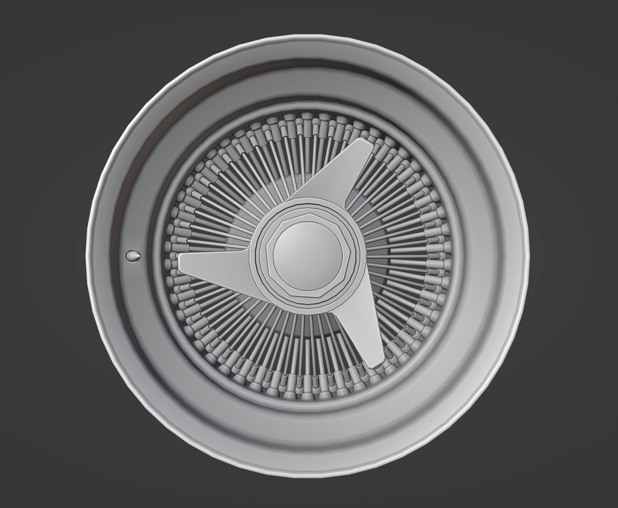 Lowrider Wire - Wheels - Game Ready Low-poly 3D model_3