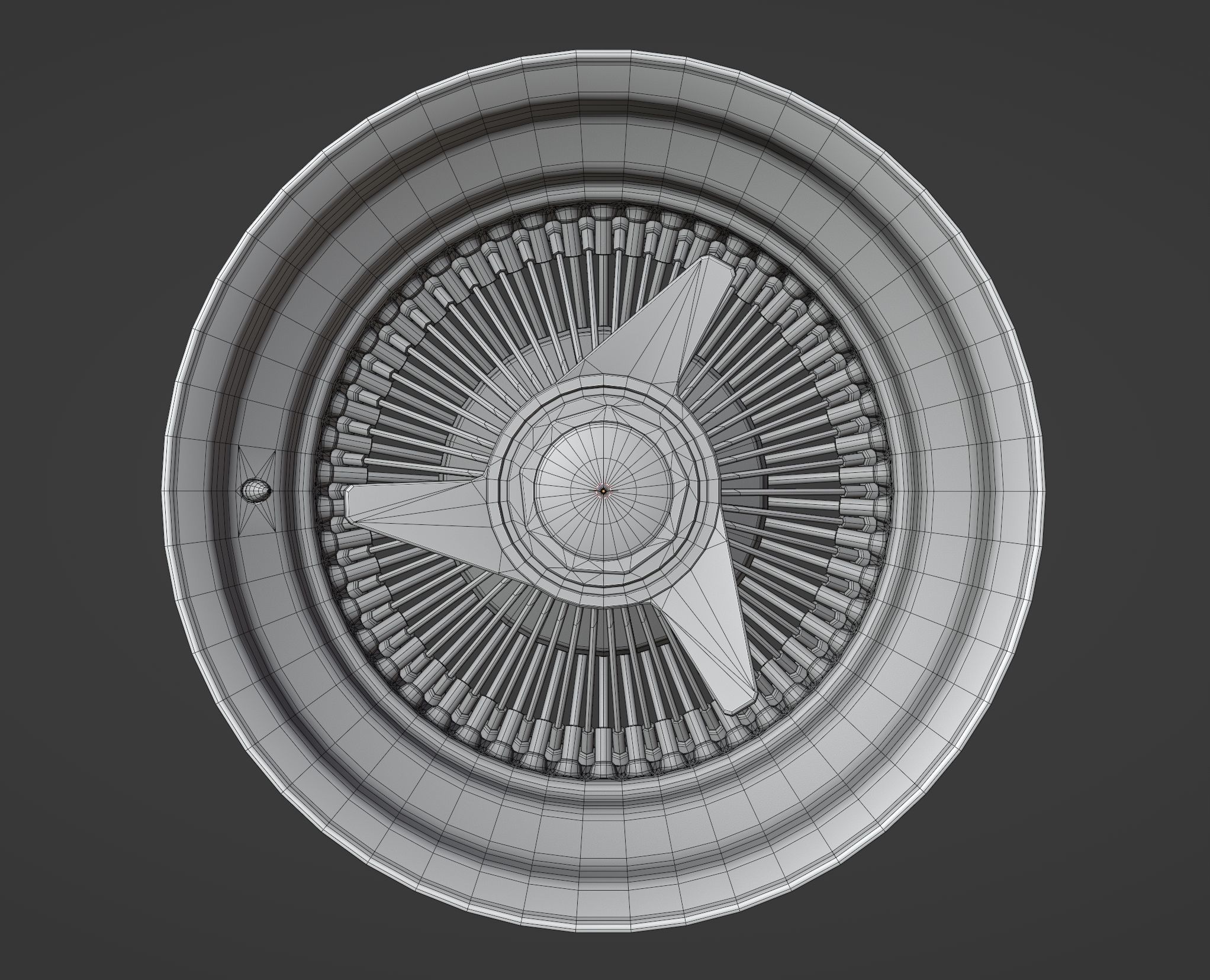 Lowrider Wire - Wheels - Game Ready Low-poly 3D model_4