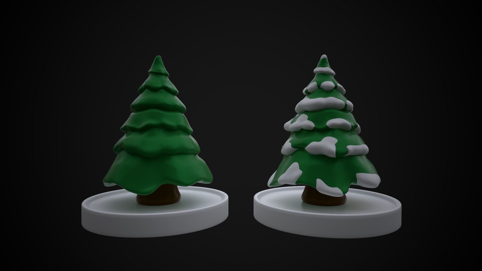 Christmas tree at the stand 3D print model_14
